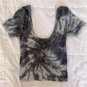 Tie dye cropped flattering tank